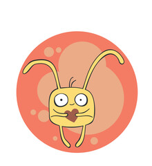 Cartoon cute vector illustration