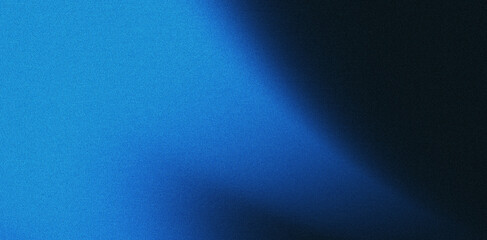 Abstract blue black grainy gradient wave background noise texture shape header backdrop poster banner design