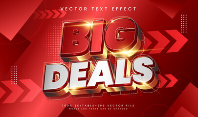 Big deals editable vector text effect, suitable for promotion or marketing product needs.