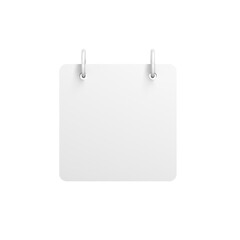 Blank spiral calendar. Icon. 3d illustration.