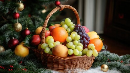Fruit basket, gift set, New Year's gift.