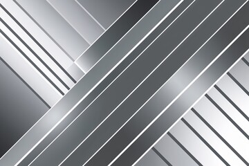 Obraz premium Elegant Gray White Diagonal Lines with Luminous Silver Grey Gradient Stylish Fashion Background