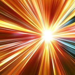 Obraz premium Digital Art Radiant Rays of Light Wallpaper, Generative Ai