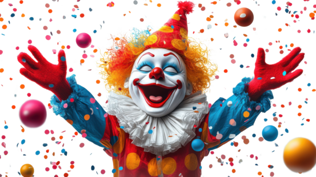 joker isolated on white background