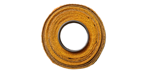 Yellow Measuring Tape Isolated on Transparent Background