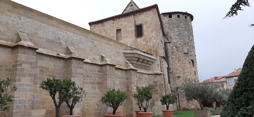 old castle in the village