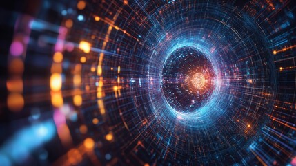 Fototapeta premium Quantum Computing Threats : Future proofing encryption against quantum risks becomes critical