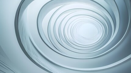 Obraz premium Digital technology gray blue geometric abstract circular rotation illustration poster background