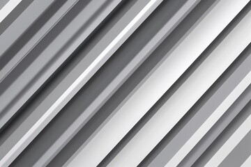Obraz premium Chic Silver and White Diagonal Stripes with Soft Shadows and Modern Geometry