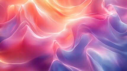 Obraz premium Abstract background with flowing lines in pink, purple, orange and blue colors.