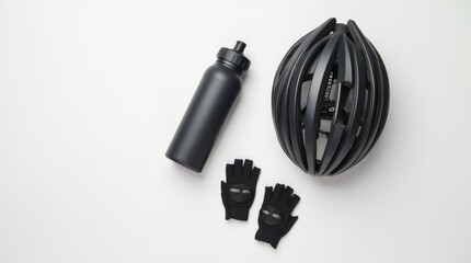 Cycling Gear Flat Lay