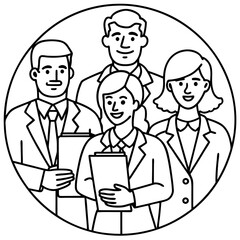 Fototapeta premium business team ready to work
