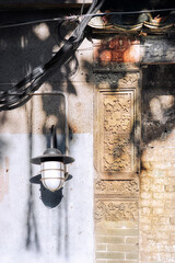 Guangzhou city, Guangdong, China. The Pioneer community in Panyu, Shiqiao, is outstanding in combination of Chinese Lingnan and Western styles, undergoing restoration as cultural heritage. 