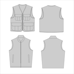 illustration of a shirt and jackets