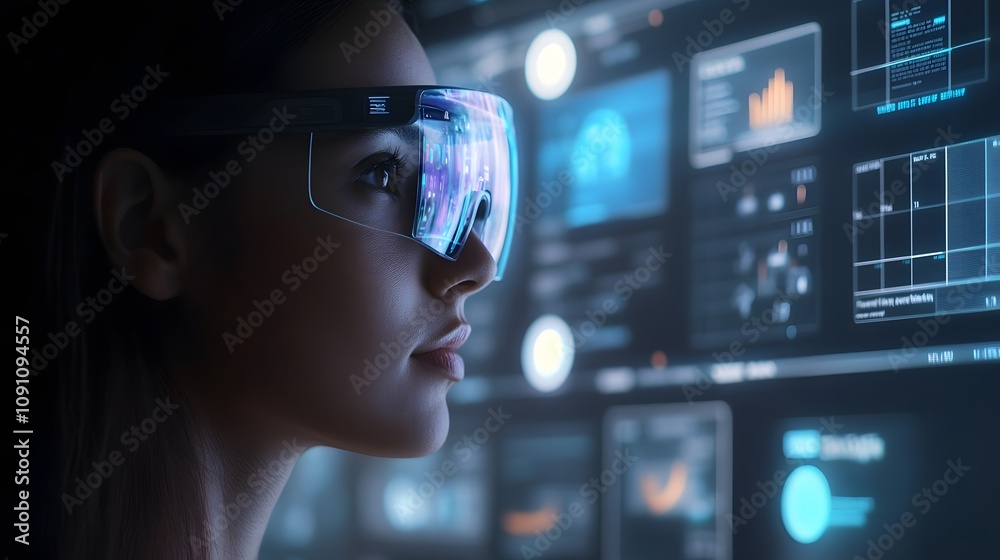 Poster A tech startup showcasing their app with 3D holographic previews of user interfaces and 2D glowing metrics. 4k resolution, Cinematic Scene