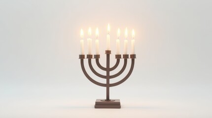 Minimalist Hanukkah Menorah