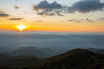 Obraz premium Doi Pui Ko, a tourist attraction, a camping site, a viewpoint, Mae Hong Son, Thailand