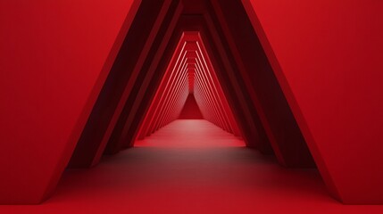 Stage show interior red background