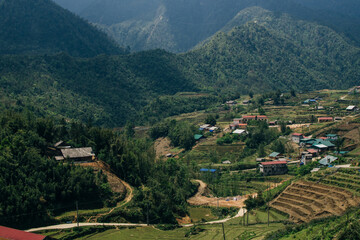 iew of Tam Son Valley at Heavens Gate, Ha Giang Province, Vietnam