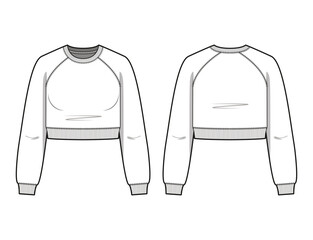 Cropped Ranglan Pullover