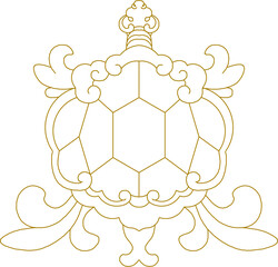 Obraz premium Vector sketch illustration silhouette design ornament decoration abstract classic vintage ethnic traditional 