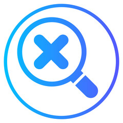 Obraz premium cross gradient icon