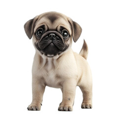 Obraz premium Playful pug puppy home setting pet photography cozy indoor environment close-up view adorable companionship