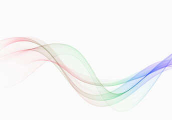 Naklejka premium Curved lines . Abstract wavy wave flow.