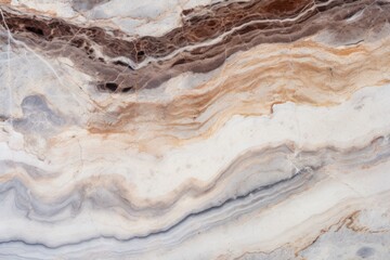 Obraz premium Close-up of a polished marble surface showcasing intricate natural patterns and textures isolated on white background 