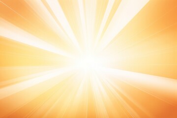 Obraz premium Warm golden light rays spreading across a pure white background isolated on white background 