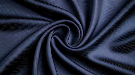 Obraz premium Textile exploration navy fabric close-up home decor artistic environment elegant viewpoint material design concept