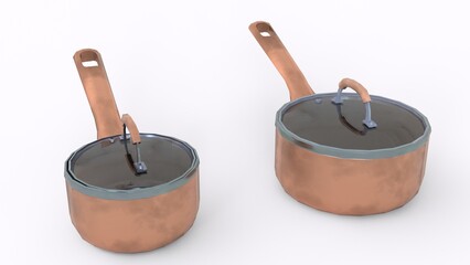 cooking utensils with white background