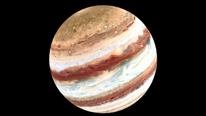 jupiter planet with black background © Masihullah