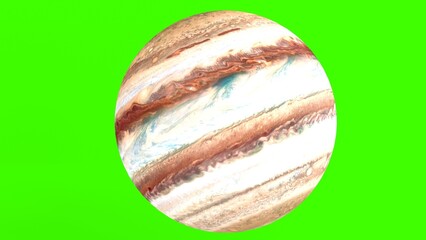 jupiter planet with green background © Masihullah