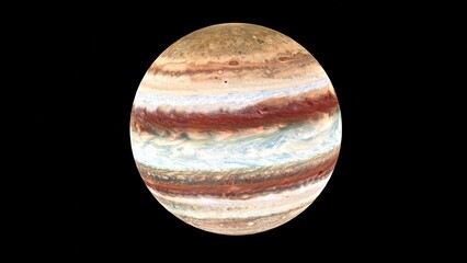 jupiter planet with black background © Masihullah