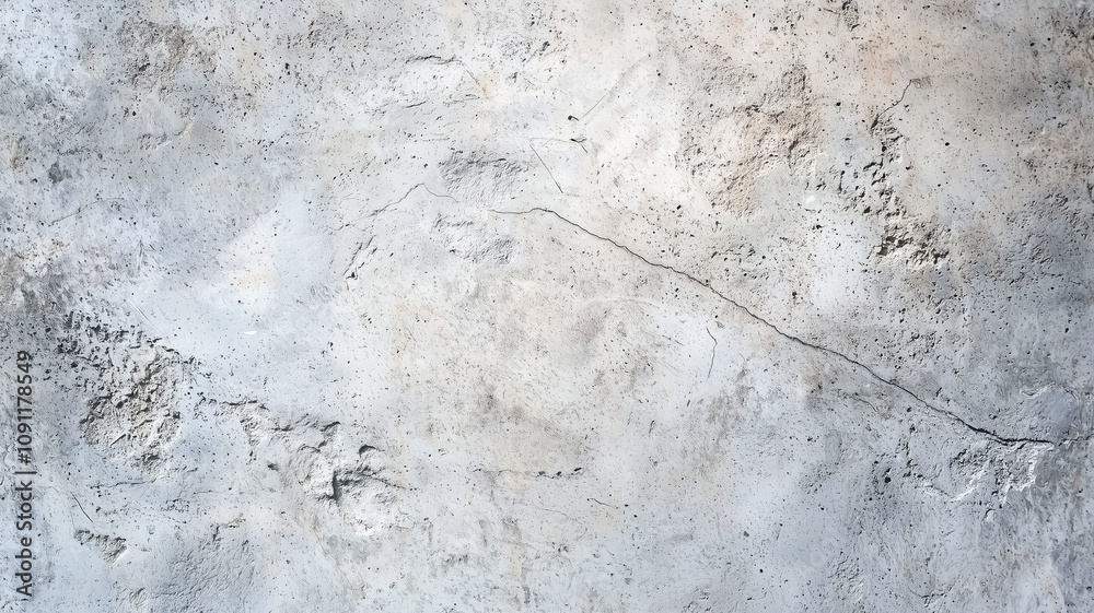 Fototapete textured concrete surface with visible cracks and rough patches, showcasing natural and rugged appearance. gray tones and uneven texture add depth and character to material