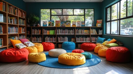 Library with a mix of digital and traditional resources for modern learning