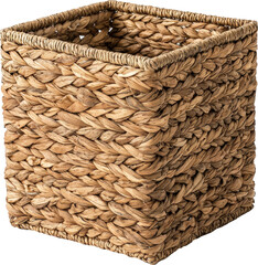Obraz premium Handcrafted woven basket with natural texture.