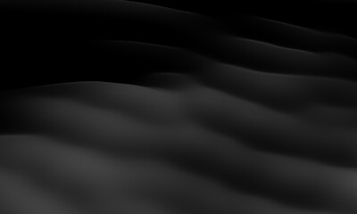 Abstract black wave background. Black ripples