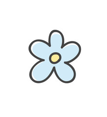 Cartoon cute vector illustration