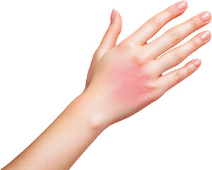 Close-up of a delicate female hand