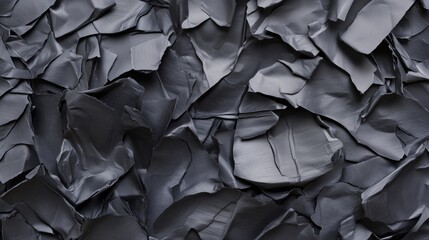 Black crumpled paper texture background. Abstract black crumpled and wrinkled paper texture backdrop.