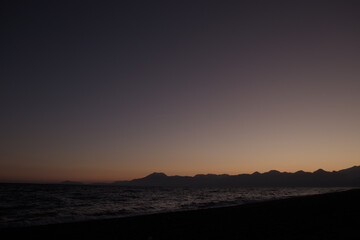 Obraz premium sunset in mountains