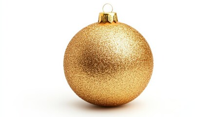 Radiant Golden Christmas Ornament for Festive Cheer