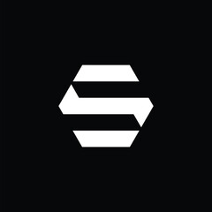 logo inisial huruf S