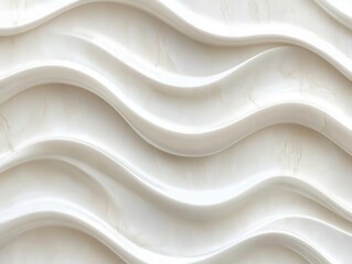 Obraz premium subtle, seamless background featuring glossy white waves, creating an abstract texture overlay that resembles embossed marble, ideal for elegant and minimalist design applications