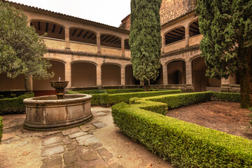 The Monastery of Yuste is a monastery and palace house where Charles I of Spain and V of the Holy Roman Empire stayed and died after his abdication. Cuacos de Yuste, Extremadura, Spain.