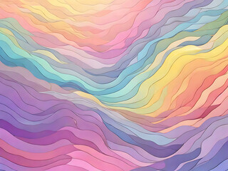 pastel rainbow colors, holographic background with pastel colors Waves Pastel Colors Waves...