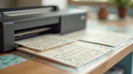 Obraz premium High-Quality Printing of Formal Invitations Using Advanced Printers