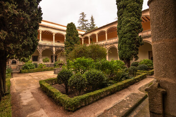 The Monastery of Yuste is a monastery and palace house where Charles I of Spain and V of the Holy Roman Empire stayed and died after his abdication. Cuacos de Yuste, Extremadura, Spain.